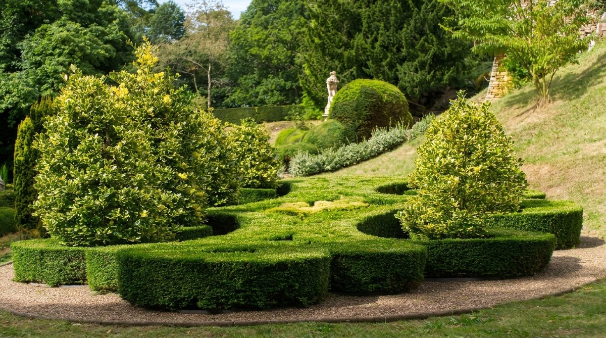 Heckenschnitt im Garten